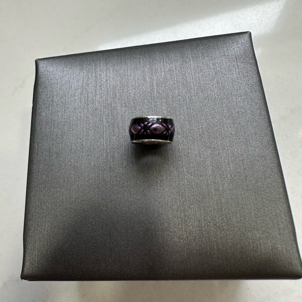 Purple Pandora Charm